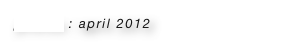 photos : april 2012